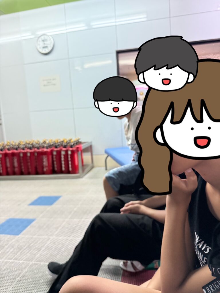 真剣に話を聞いていました
